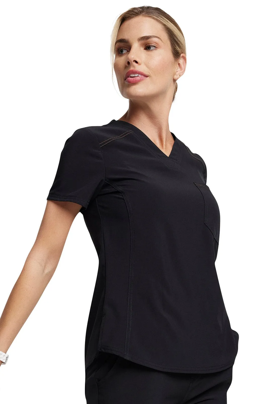 Dickies Riveting  Tuckable One Pocket V-neck Scrub Top DK748