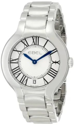 Ebel Beluga Grande Stainless Steel Silver Dial Date Quartz Womens Watch 1216070