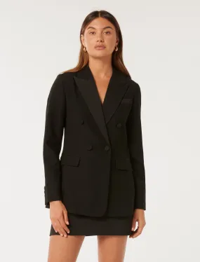 Elliott Tuxedo Double Breasted Blazer