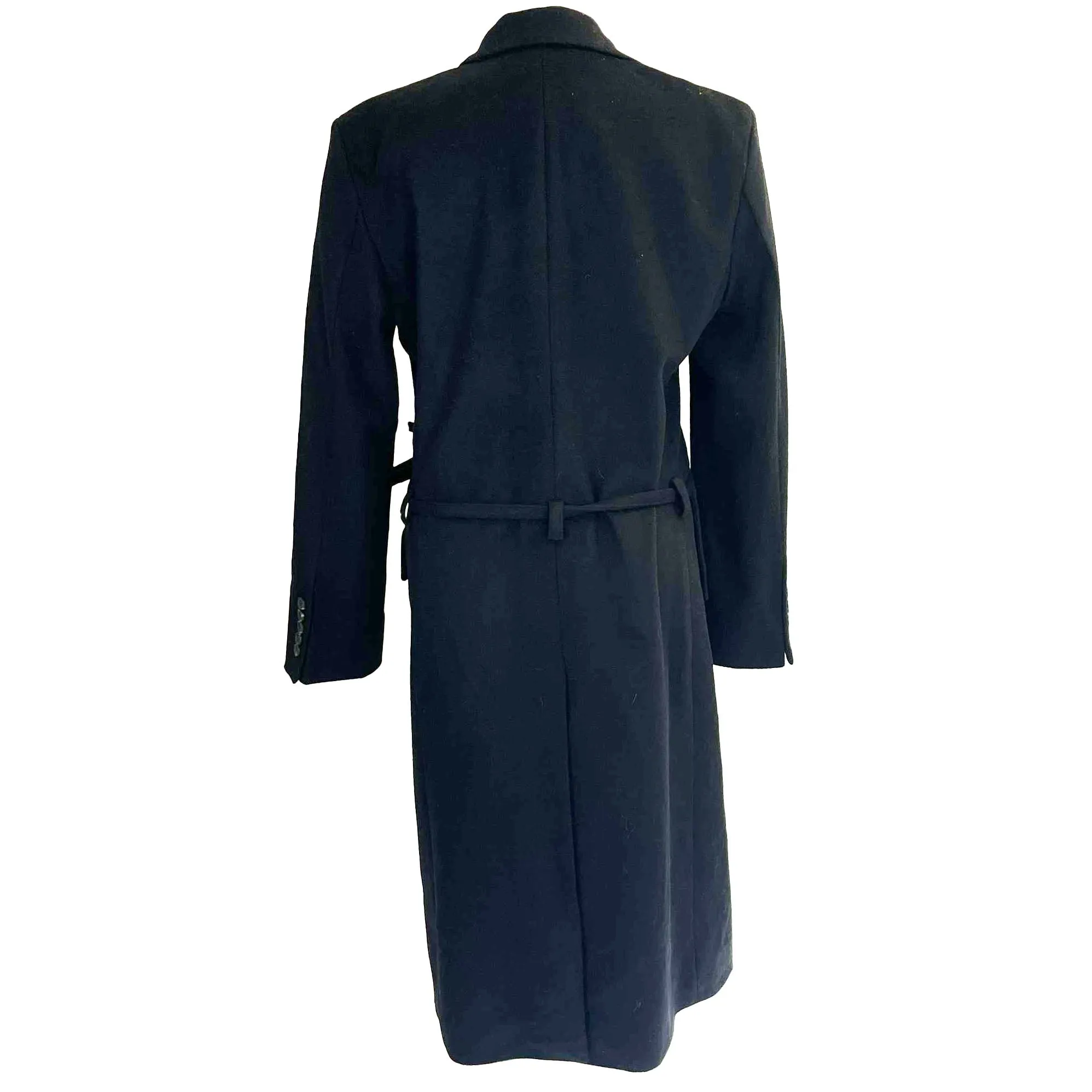 Eudon Choi Brand New $1000  Black Wool & Cashmere Coat S