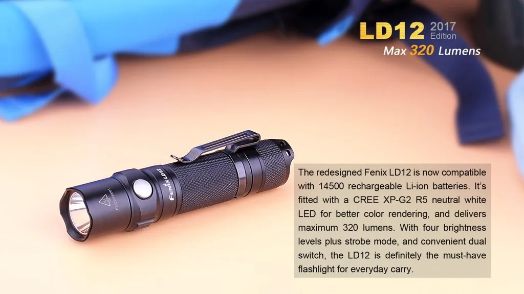 Fenix LD12 Flashlight 2017 Edition 320 Lumens