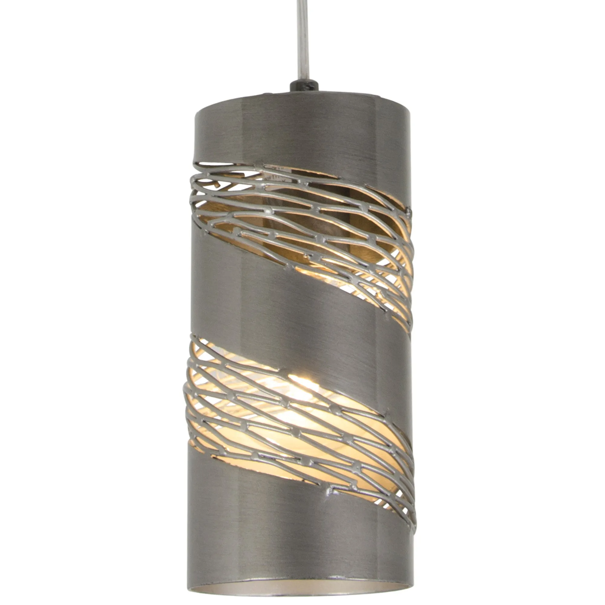 Flow 240M01SL 1-Light Mini Pendant - Steel