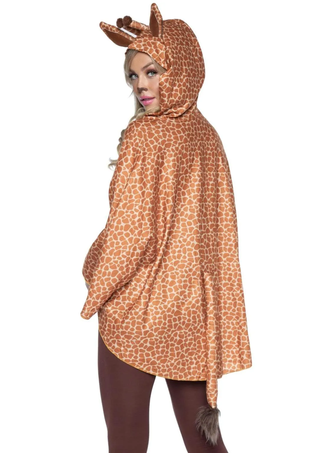 Giraffe Poncho Animal Costume With Hood