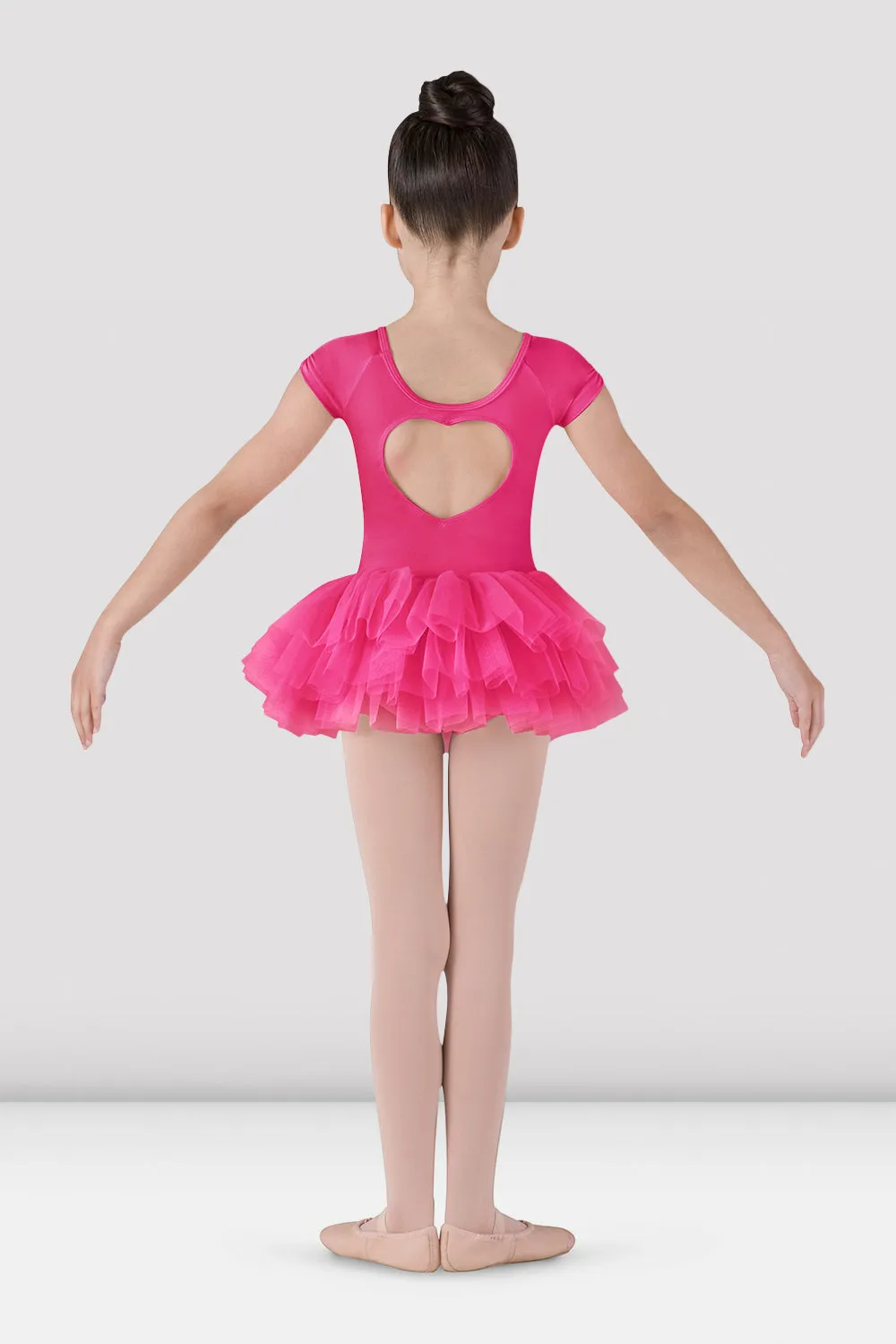 Girls Ife Heart Back Tutu Leotard