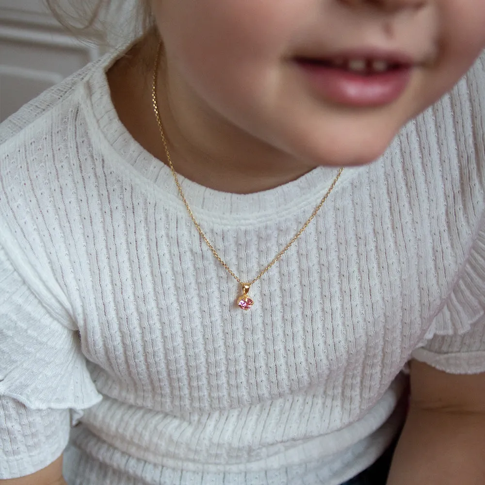 Girls Necklace / Light Rose (children size)