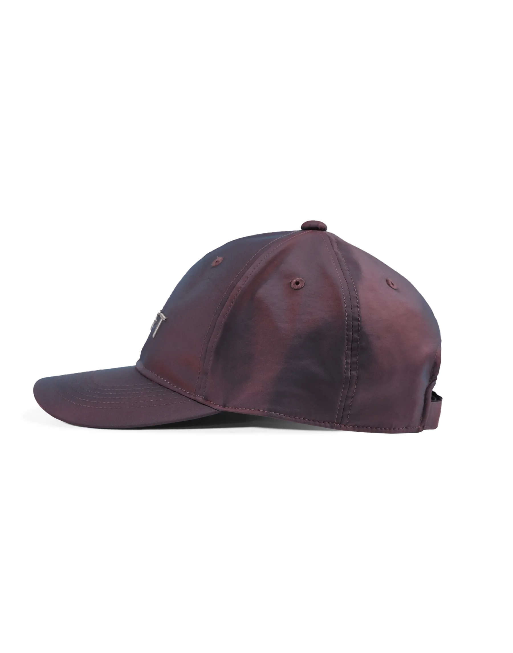 Glossy Nylon Cap - Burgundy