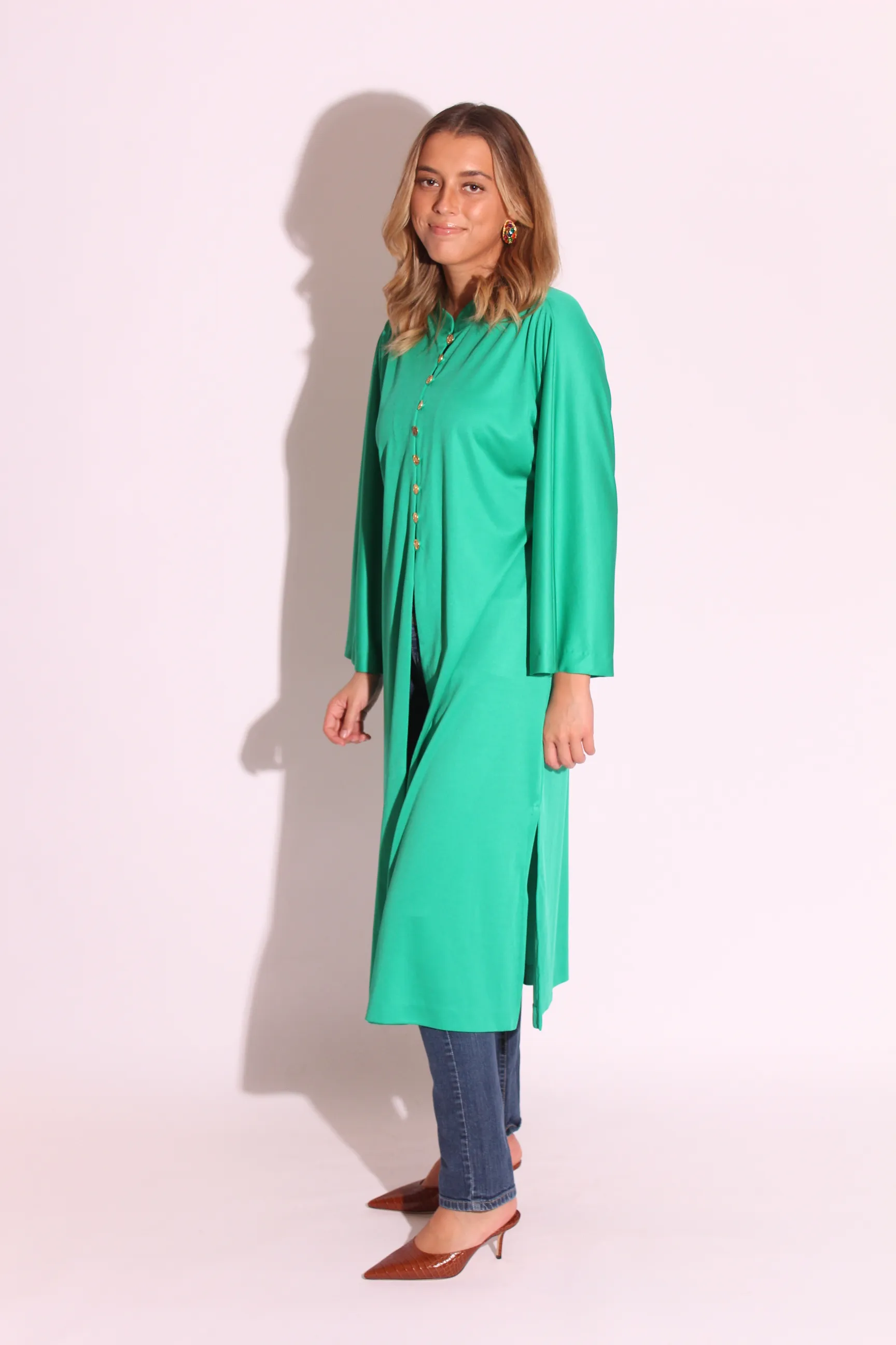 Green Poly Robe