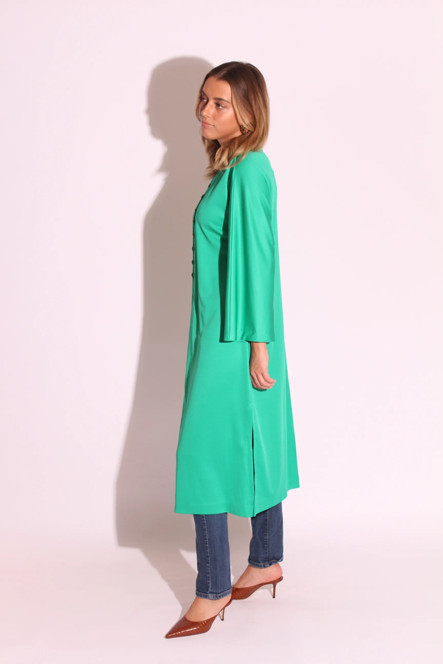 Green Poly Robe