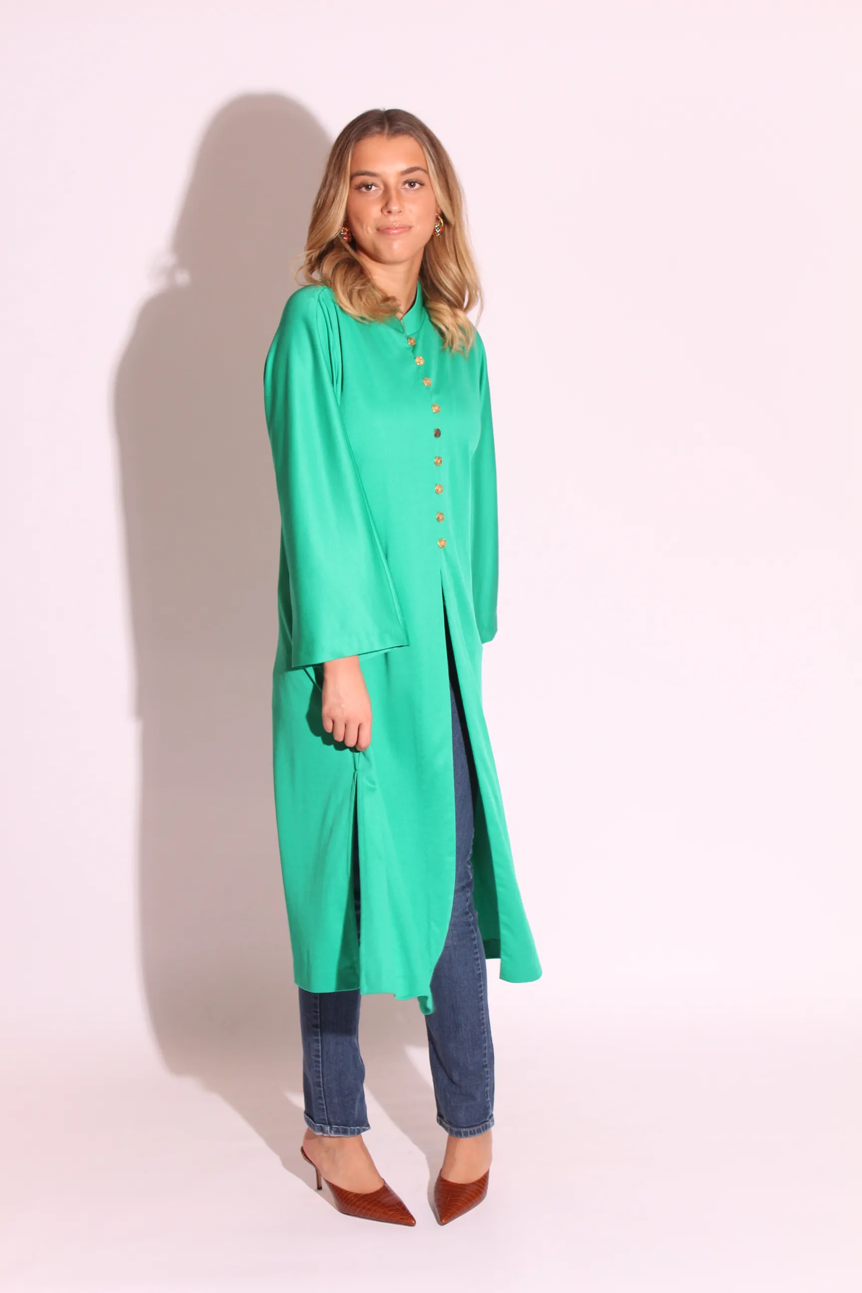 Green Poly Robe