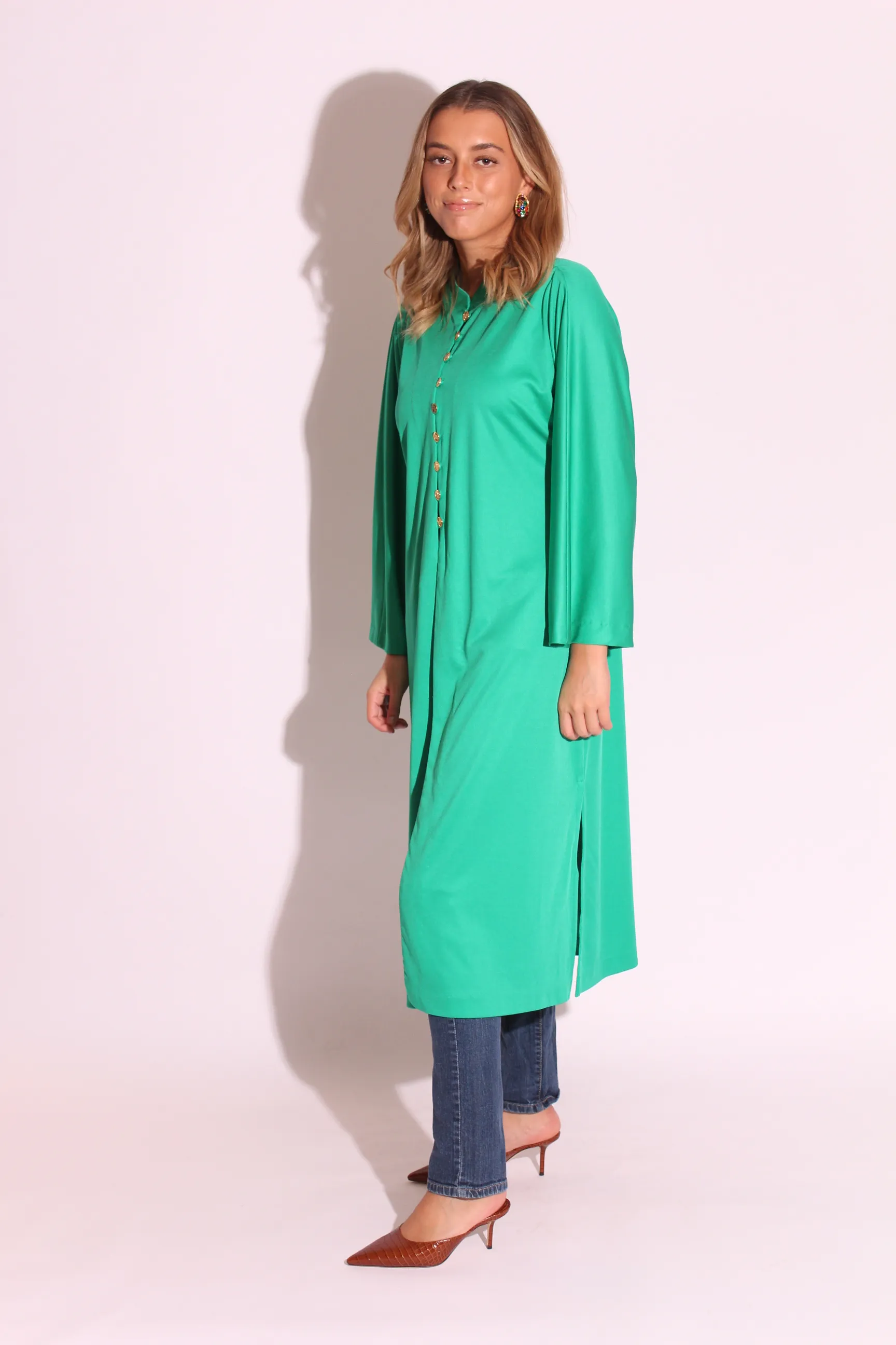 Green Poly Robe