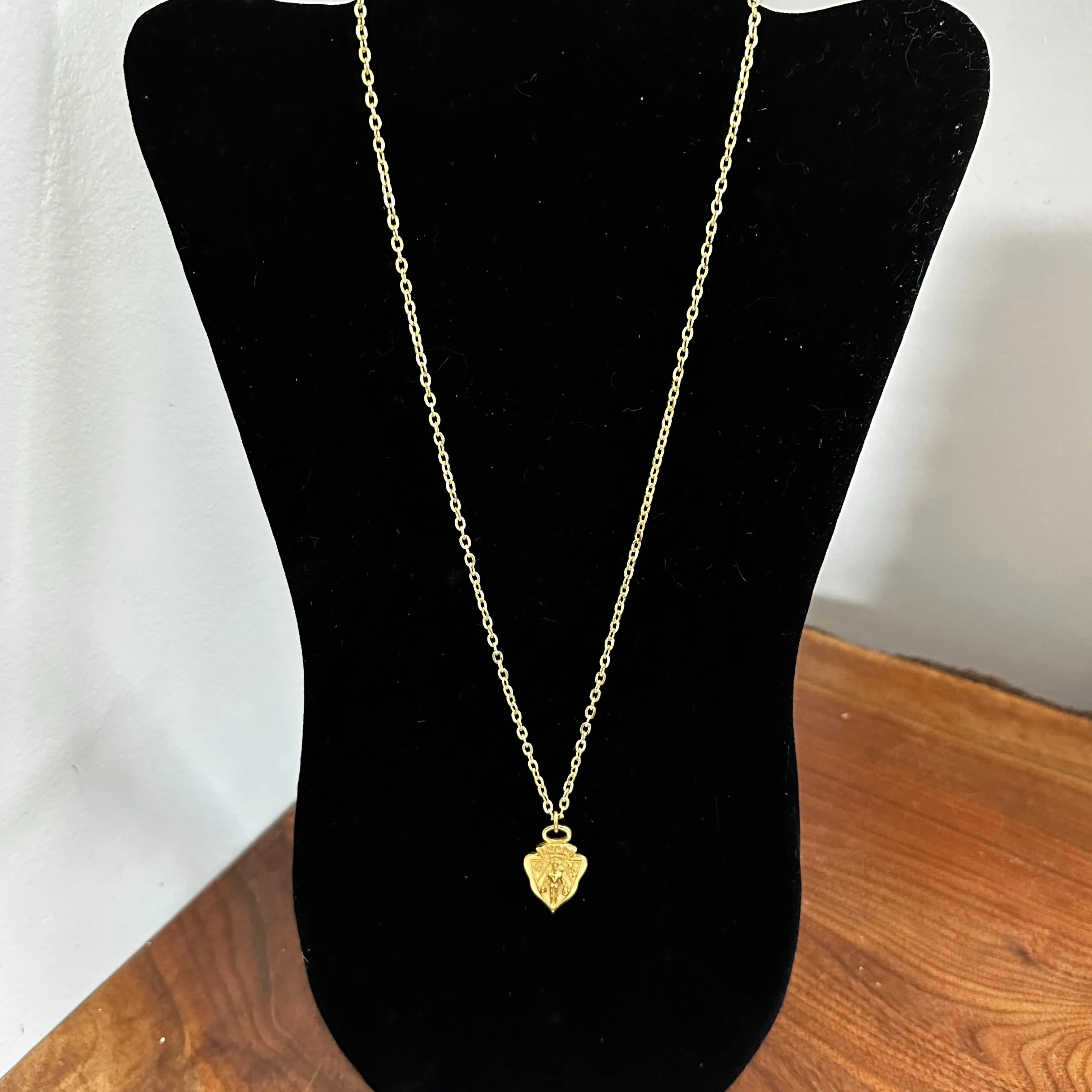 Gucci Zipper Pull on Gold-Plated Link Necklace