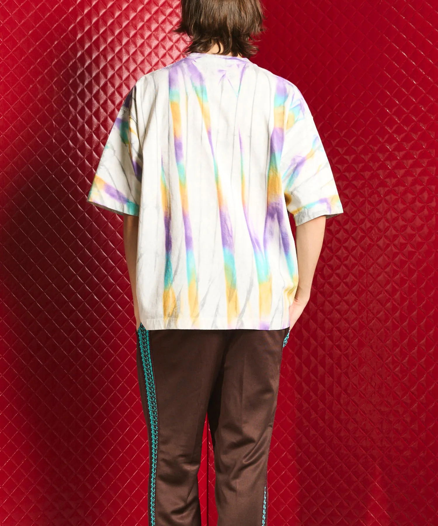 Hand Tie-Dye Prime-Over Crew Neck T-Shirt