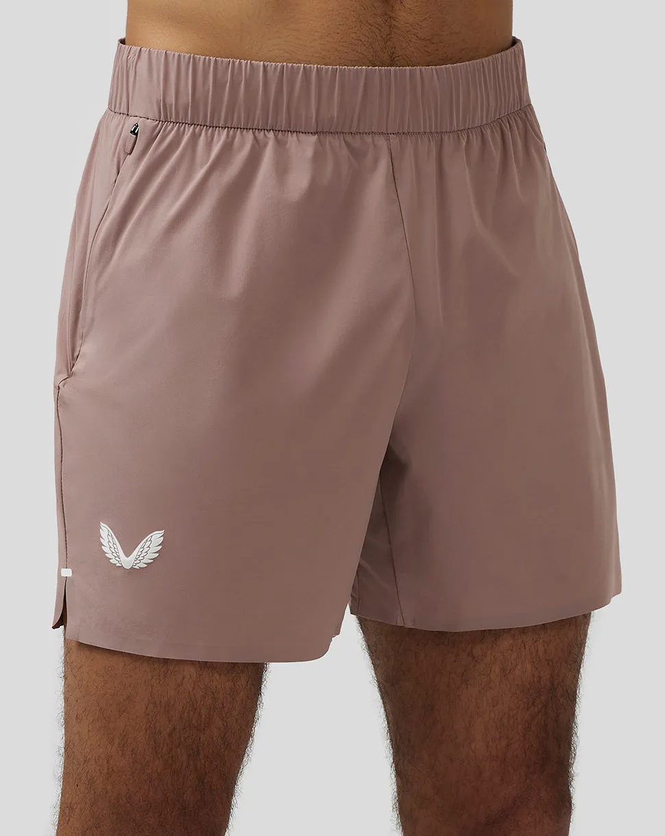 Heren Zone 6" Lichtgewicht Geventileerde Training Shorts  - Perzik Klei