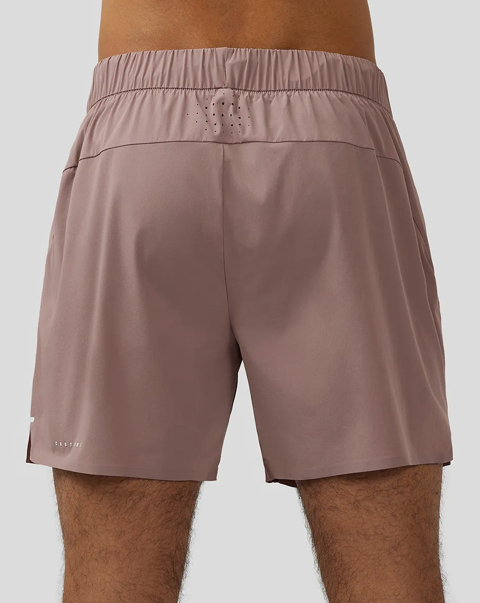 Heren Zone 6" Lichtgewicht Geventileerde Training Shorts  - Perzik Klei