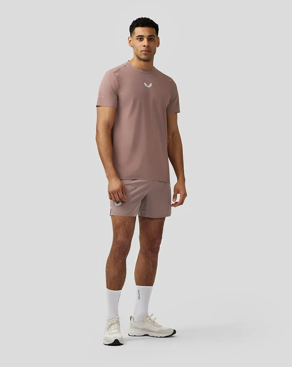 Heren Zone 6" Lichtgewicht Geventileerde Training Shorts  - Perzik Klei