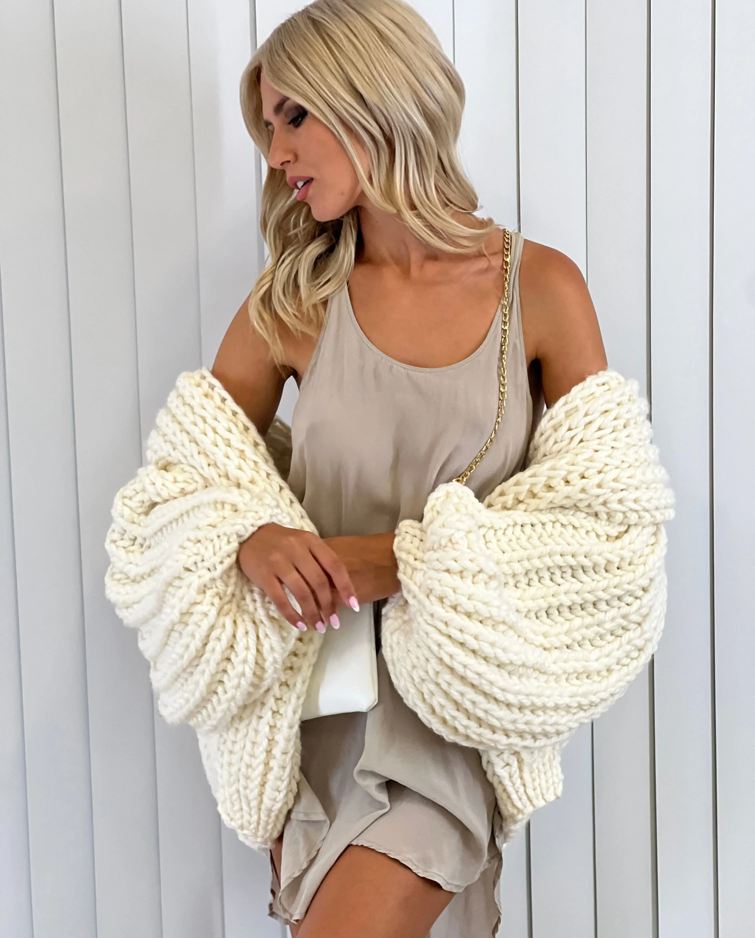 Hooded Chunky Cardigan