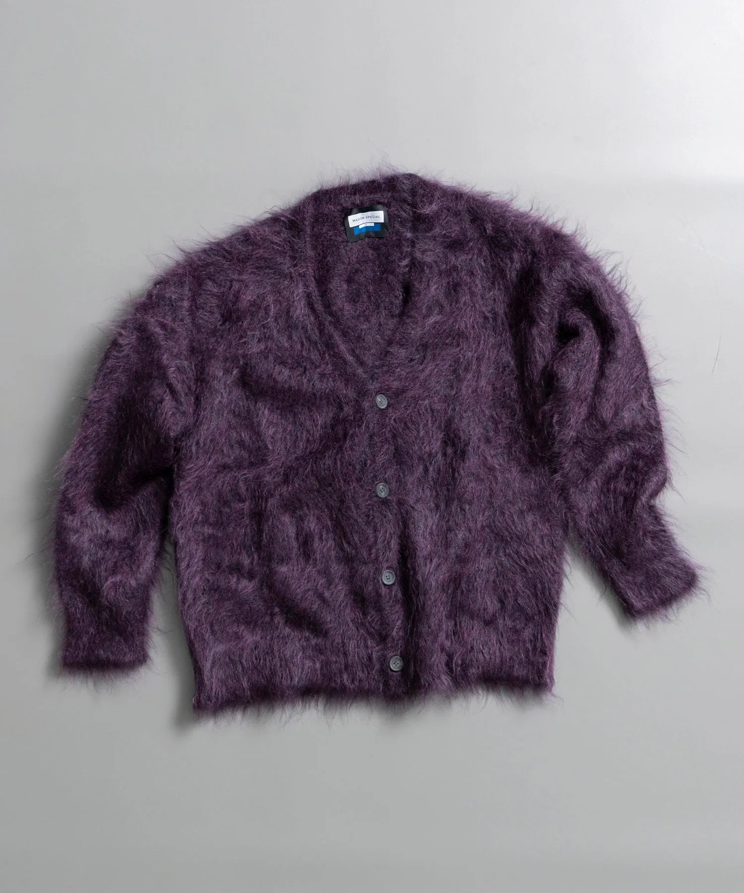 IGEA Super Brushed Kid-Mohair Prime-Over V-Neck Knit Cardigan