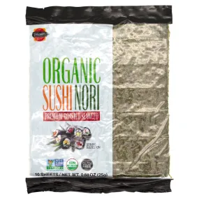 J Basket Organic Sushi Nori, Roasted