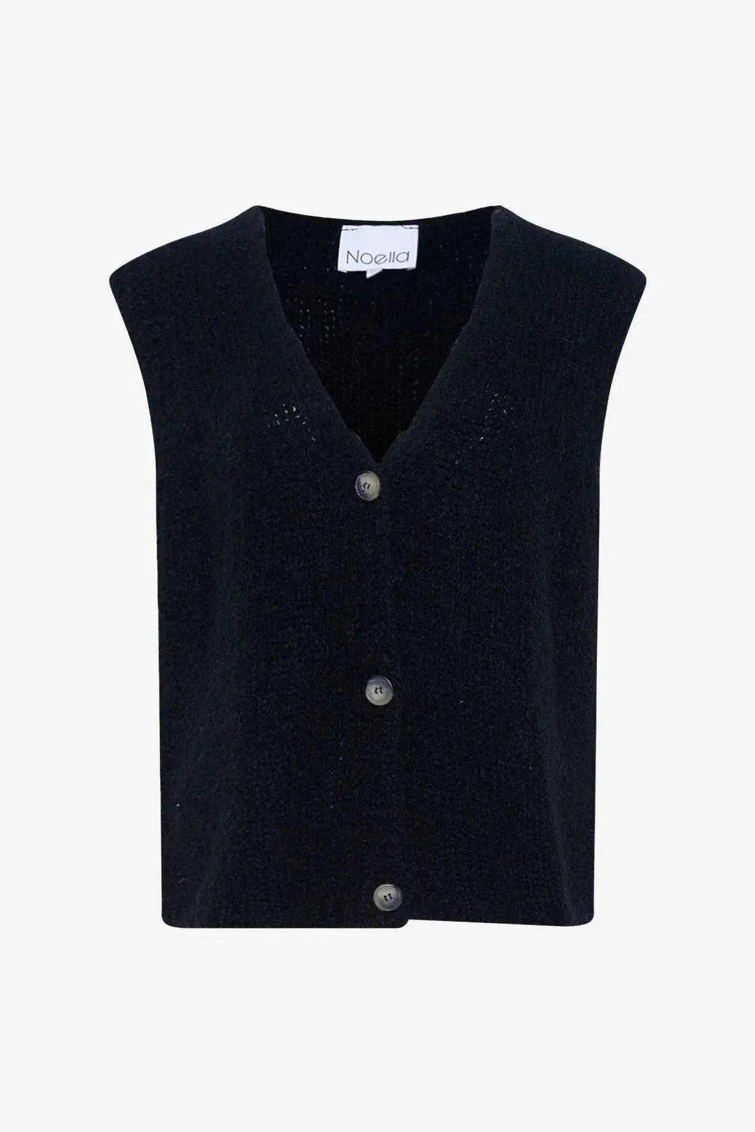 Jacey Knit Vest in Black