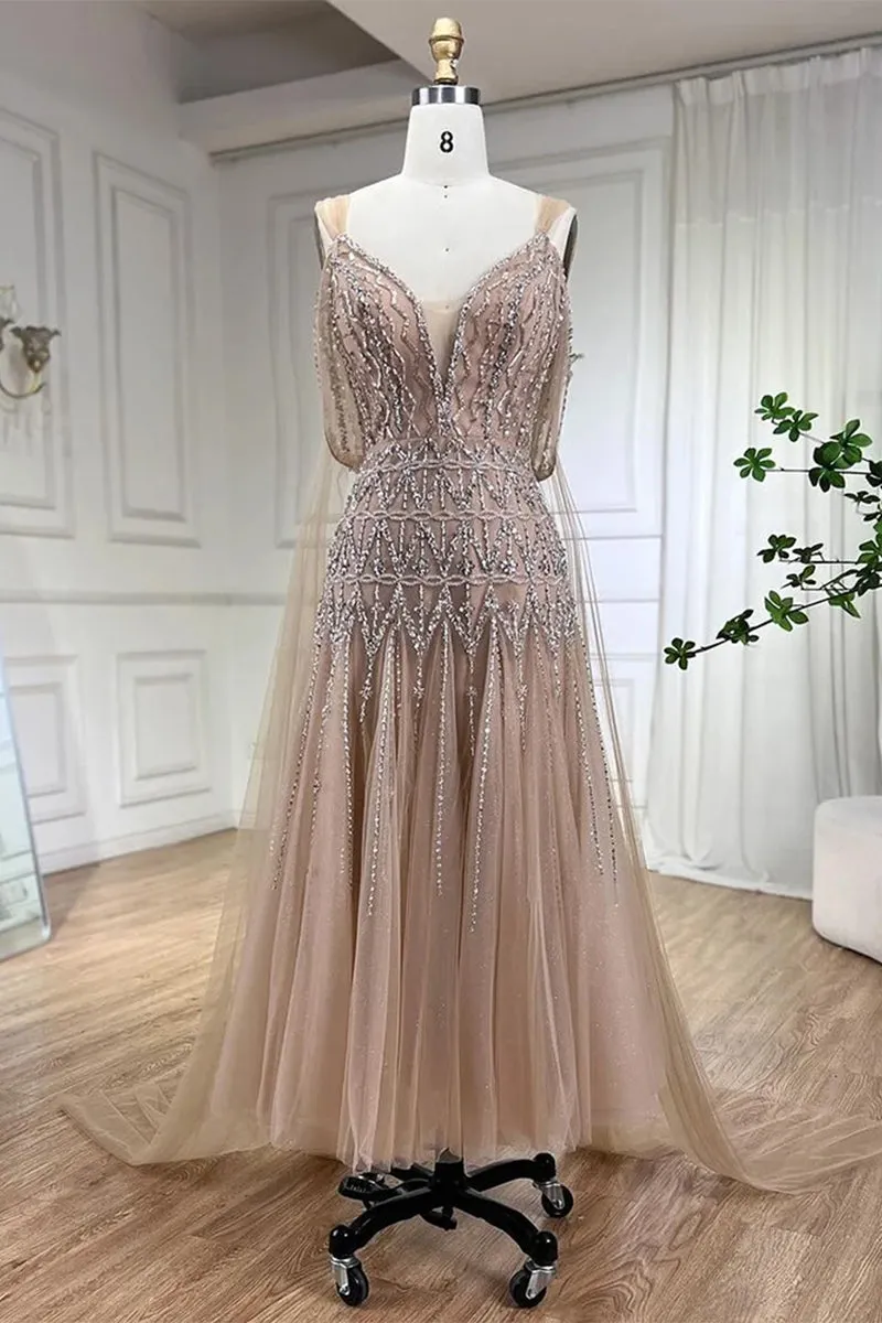 Jasmin Bead-Embellished Tulle Midi Dress