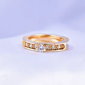 Juego Anillo Compromiso   Boda Talla 7 1/2