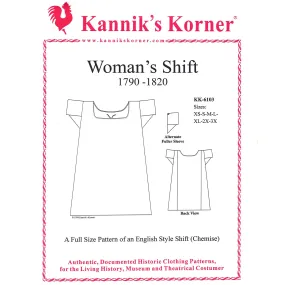 Kanniks Korner 1790-1820 English Shift Pattern