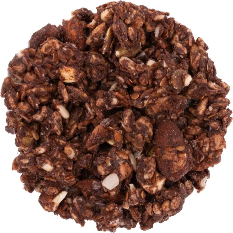 Keto granola high fiber cacao bio