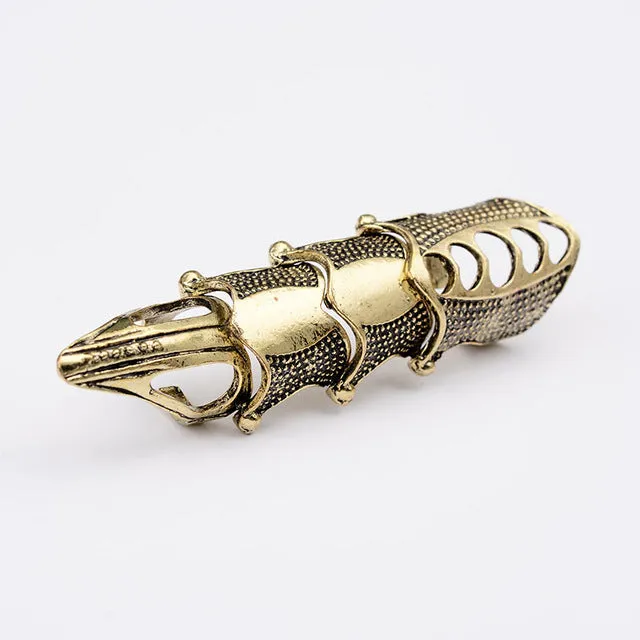 Knight Skull Full Finger Ring