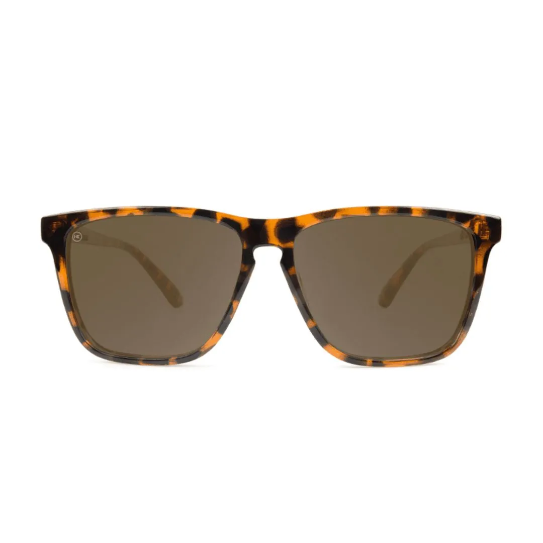 Knockaround Tortoiseshell/Polarized Amber Fast Lanes Sunglasses