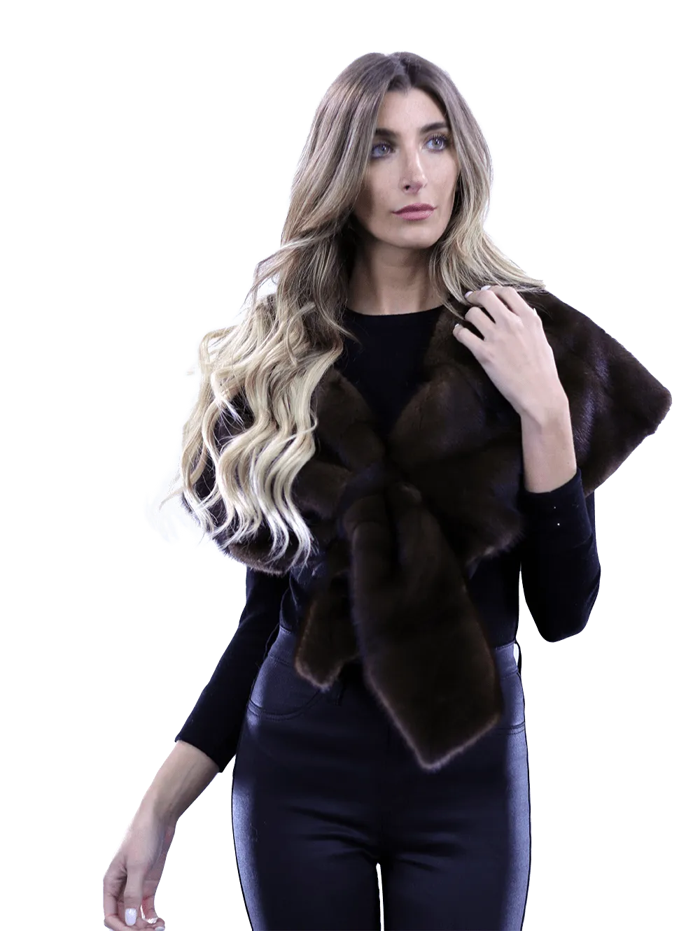 La Fiorentina Mink Pull Through Capelet