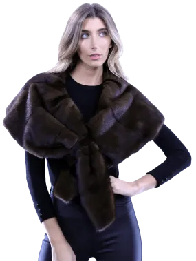 La Fiorentina Mink Pull Through Capelet