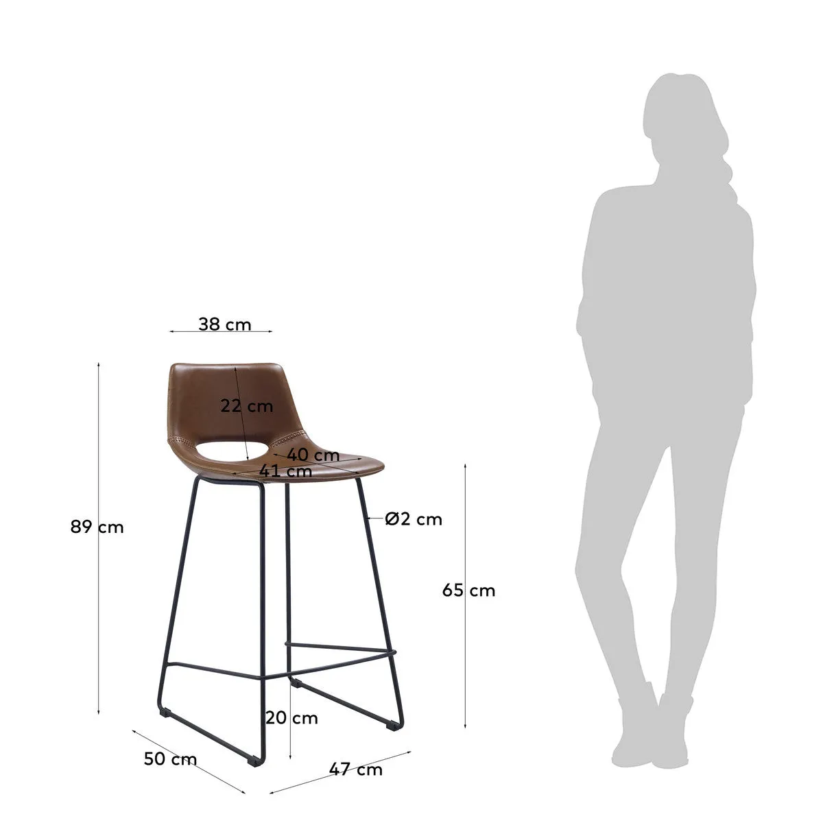 La Forma Ziggy Bar Stool