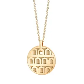 L'Arc de DAVIDOR Pendant PM, 18k Yellow Gold with Satin Finish