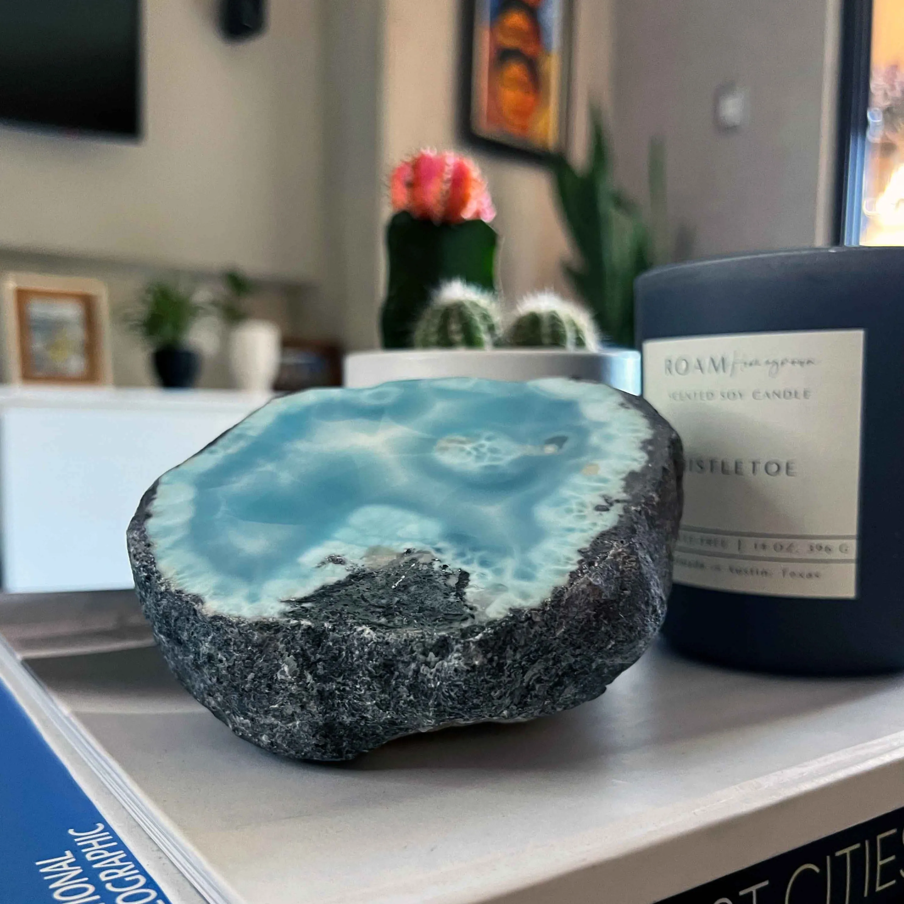 Larimar Paperweight Dario