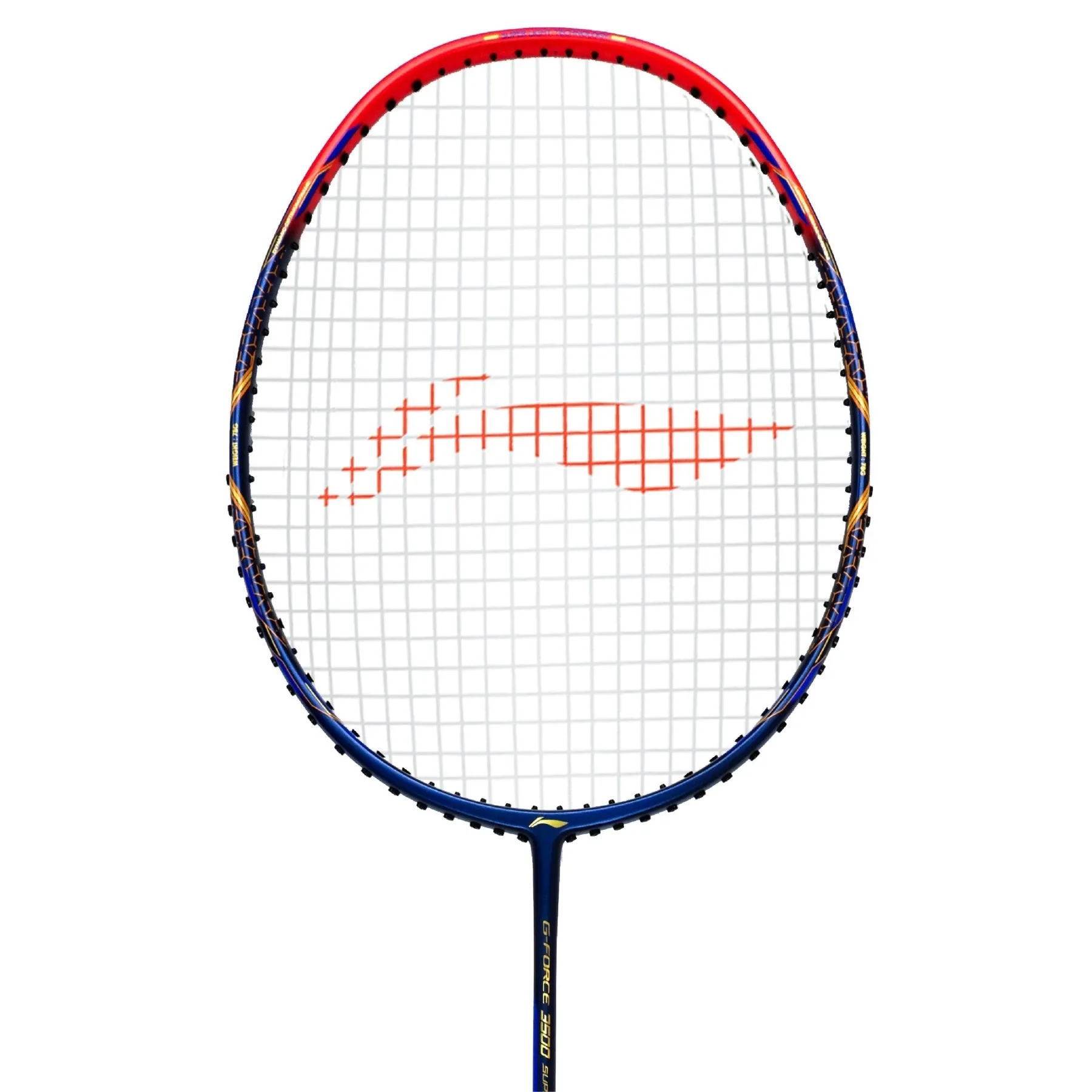 Li-Ning G-FORCE 3500 SUPERLITE Strung Badminton Racket (Navy/Red) with Free Full Cover