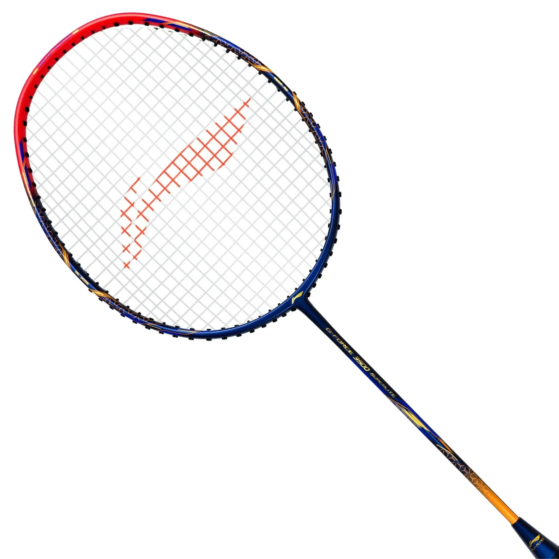 Li-Ning G-FORCE 3500 SUPERLITE Strung Badminton Racket (Navy/Red) with Free Full Cover