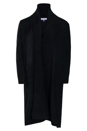 Long line Luxe Knitwear Cardigan | Black | 7339ZZ