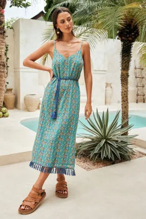 Loretta Midi Dress - Santorini