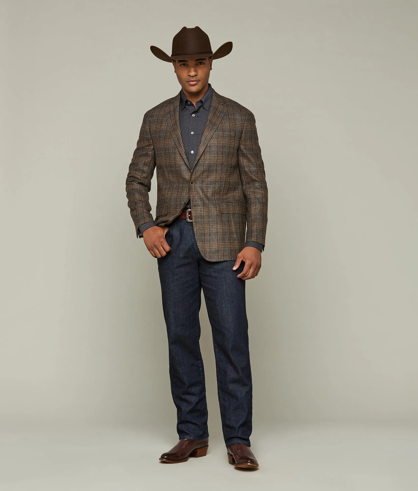 Lucchese Sport Coat :: Black/Brown