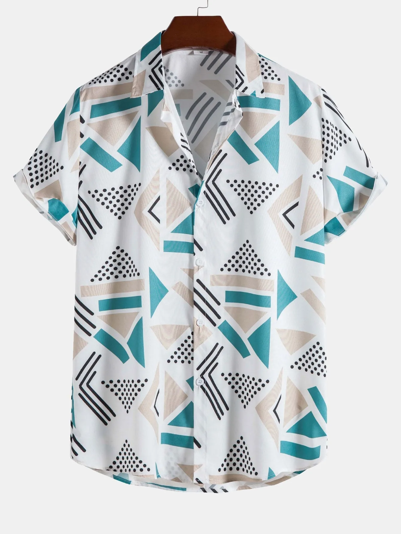 LUIS GEOMETRIC PRINT SHIRT & SWIM SHORTS