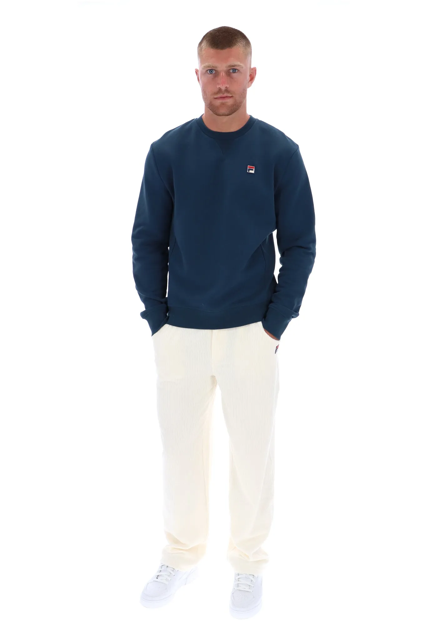 Luka Essential Crew With Ribbed Side Panels