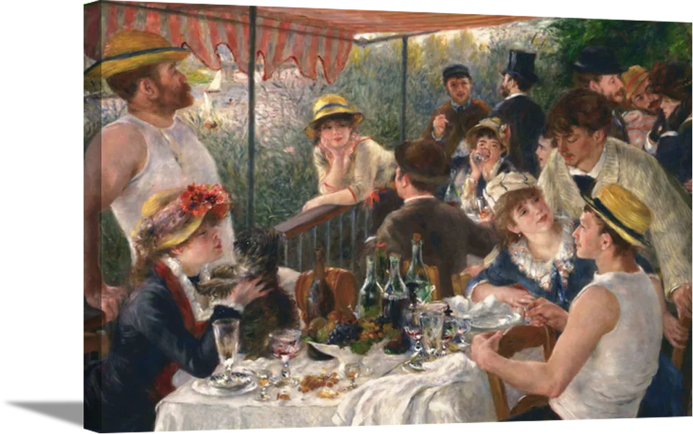 Luncheon of the Boating Party | Pierre Auguste Renoir Masters Classic Art in Gallery Wrapped Canvas | Various Sizes