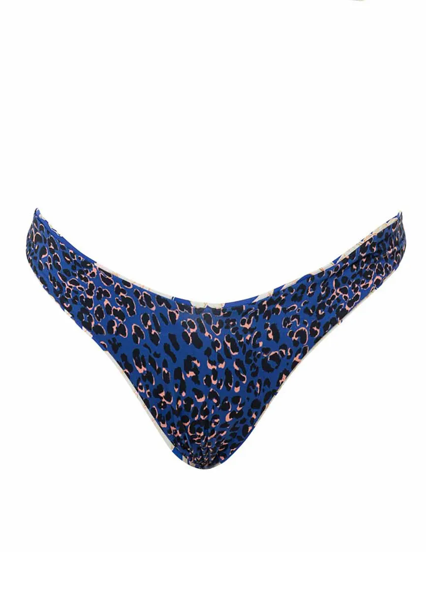 Maaji Blue Bouquet Splendour High Leg Bikini Bottom