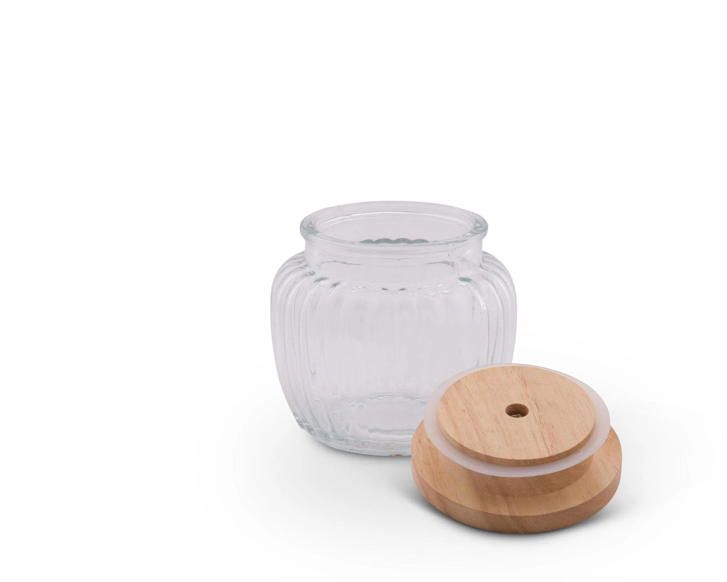 Magnolia Glass Canister