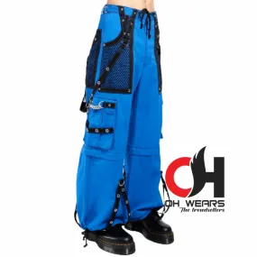 Men Blue Goth Cyber Chain Pant