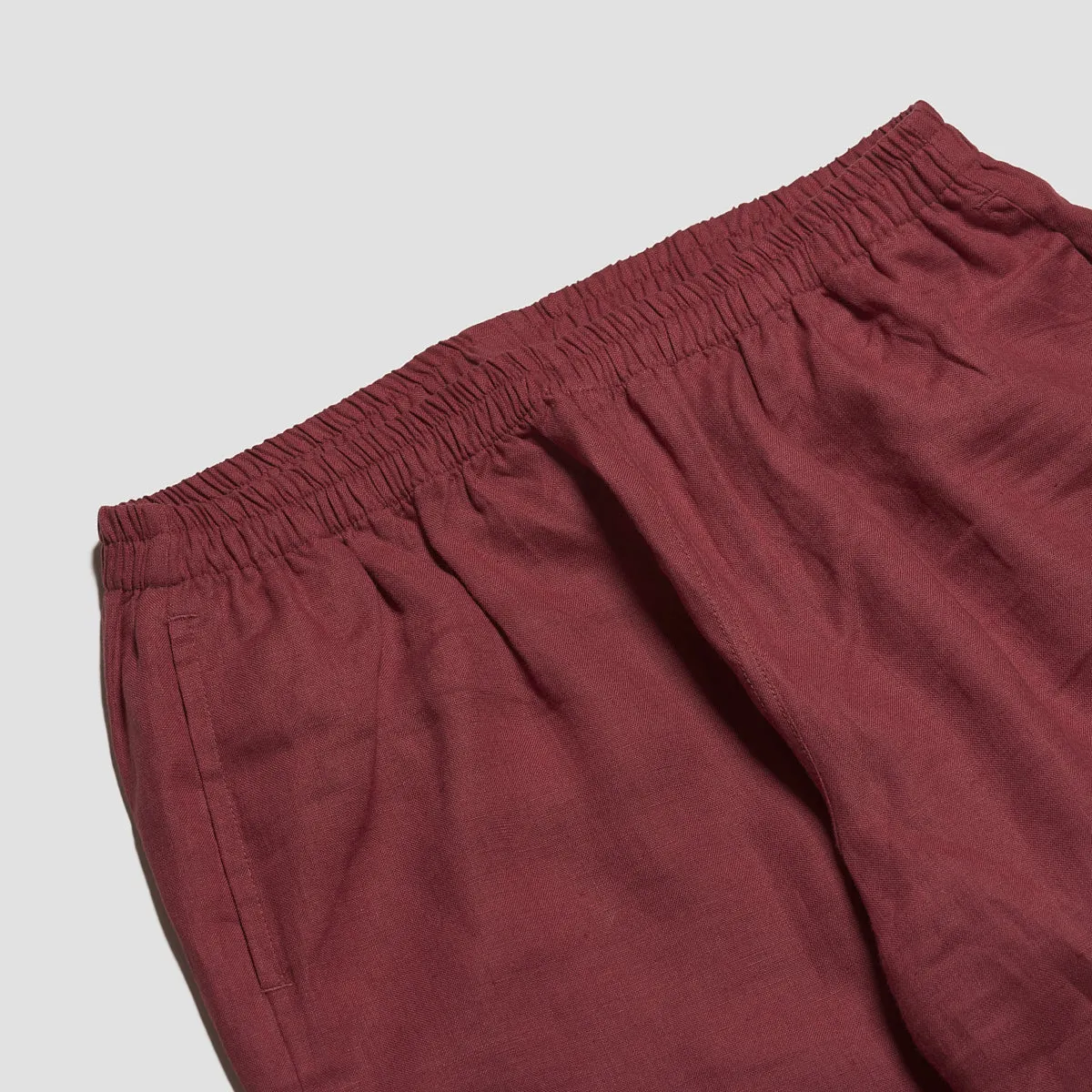 Men's Cherry Linen Pyjama Trousers