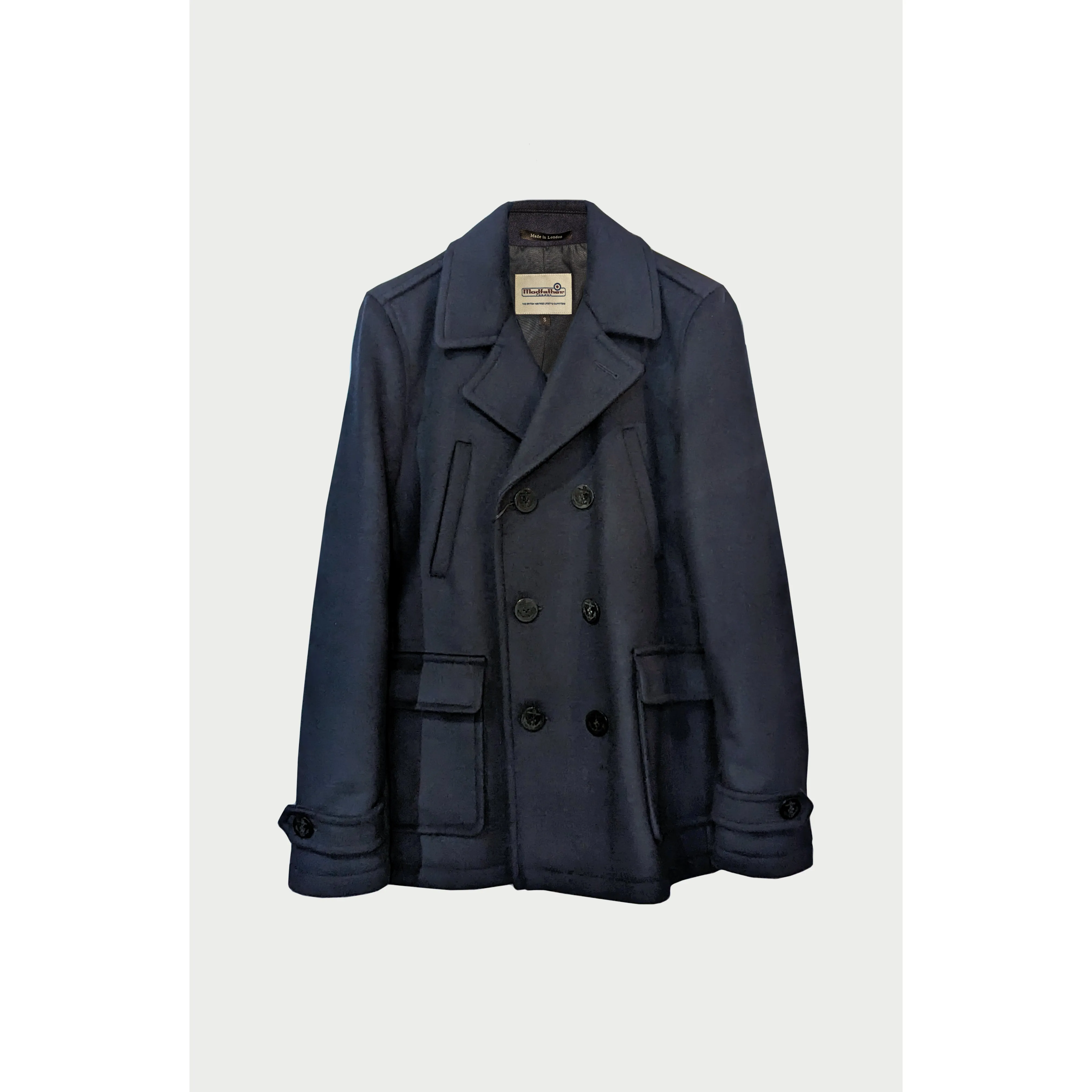 Modfather Clothing - Classic Mariner Navy Peacoat - Jacket