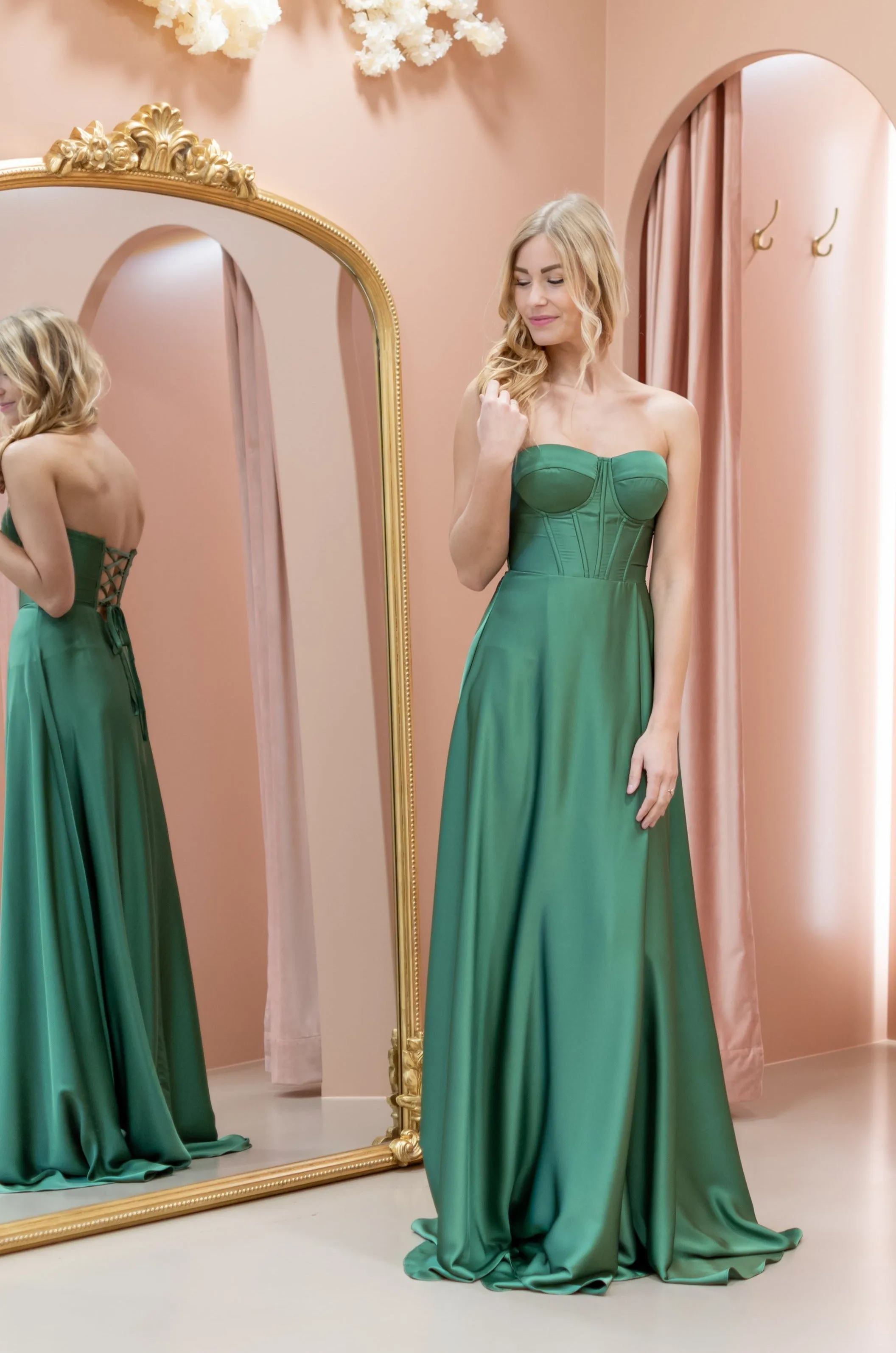 Movie Star Dress - Olive Green/ Sage