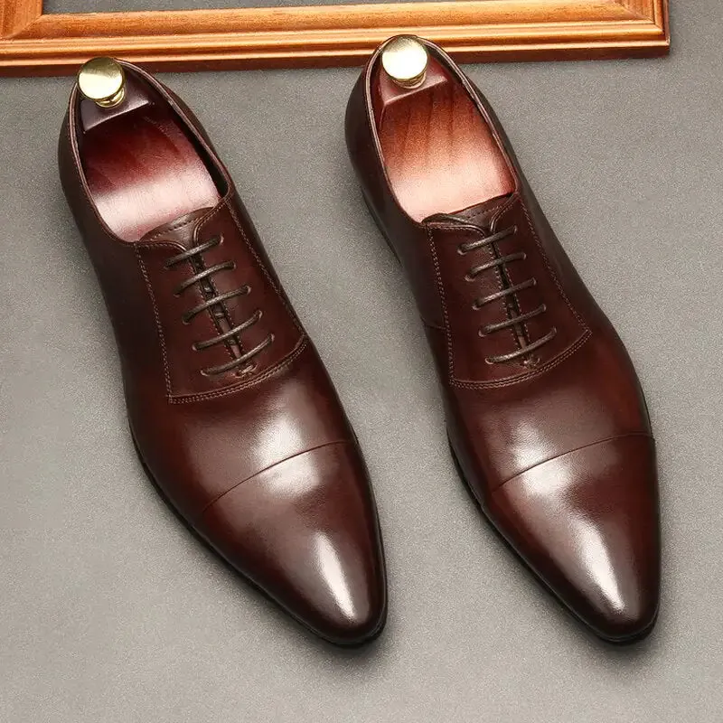 ONELY's Red bottom Leather Oxfords