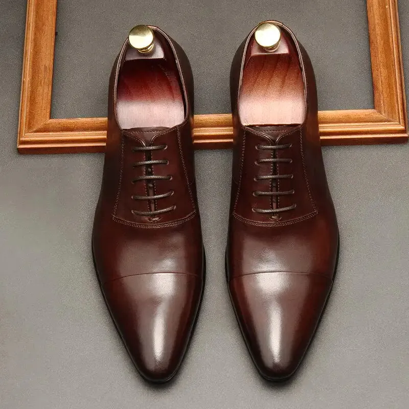 ONELY's Red bottom Leather Oxfords